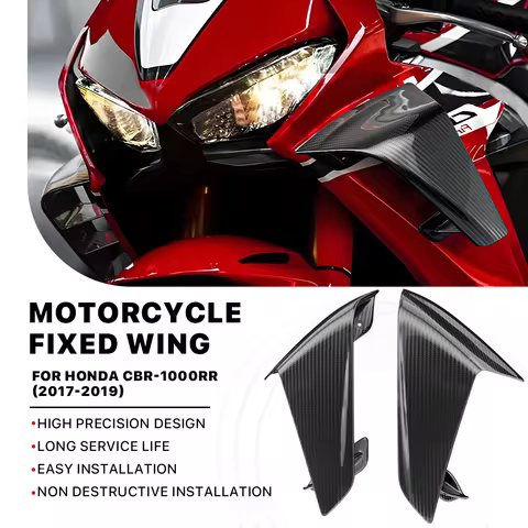 Motorcycle wing CBR1000RR 100% Carbon fiber Fixed Wind Wing for Honda CBR 1000RR Aerodynamic Winglet Spoiler Fairing 2017-2019