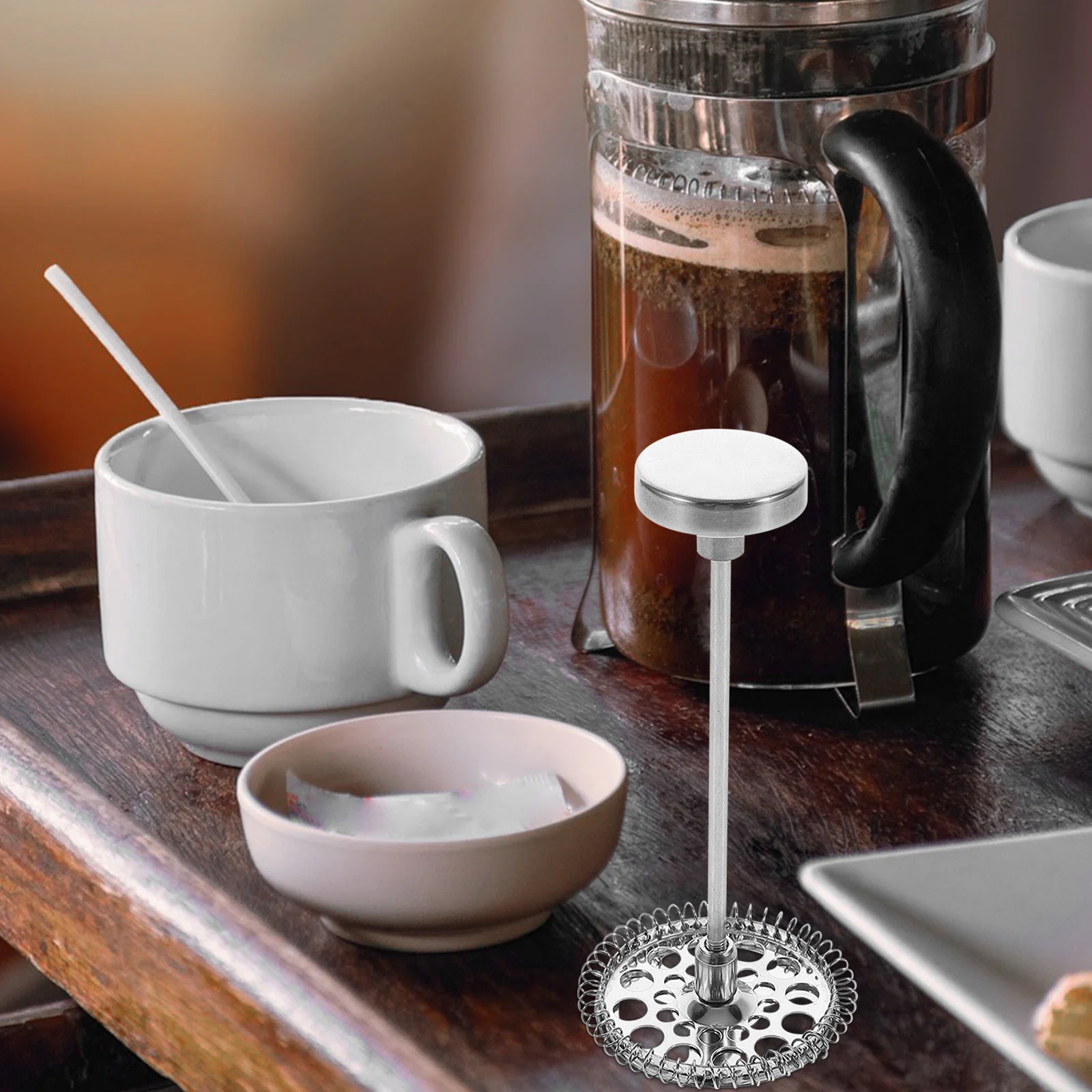 

1Set Coffee Maker Accessories Stainless Steel Filter Set Coffee Mesh Basket Espresso Maker Replacement Assembly Kit