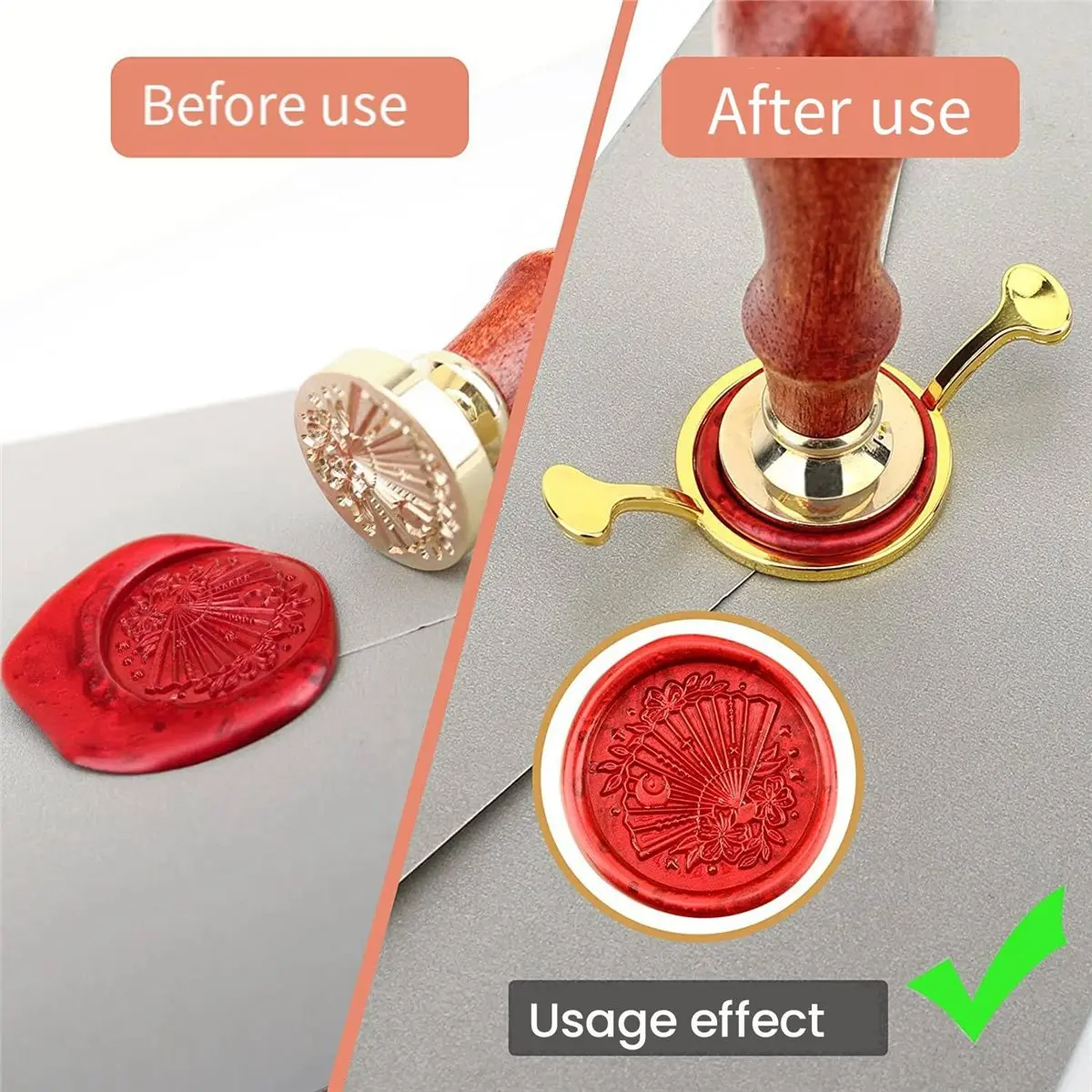 2026 New 7pcs Metal Wax Seal Molds Gold Wax Seal Mat Wax Seal Molds Kit for Invitations Envelopes Gifts Wine Packaging