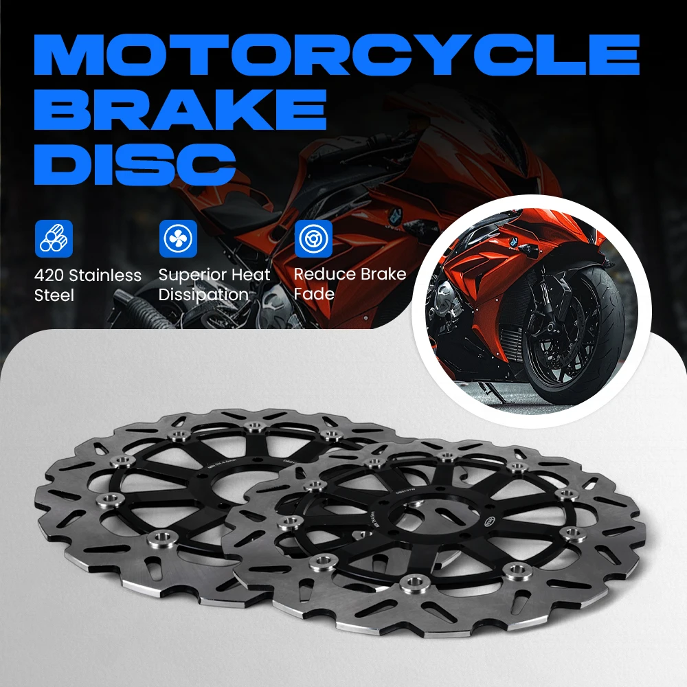 Motorcycle Brake Disks For Ducati DIAVEL 1200 /MONSTER 1200/MULTISTRADA 1200 Dominator Floating Front Brake Disc Rotor