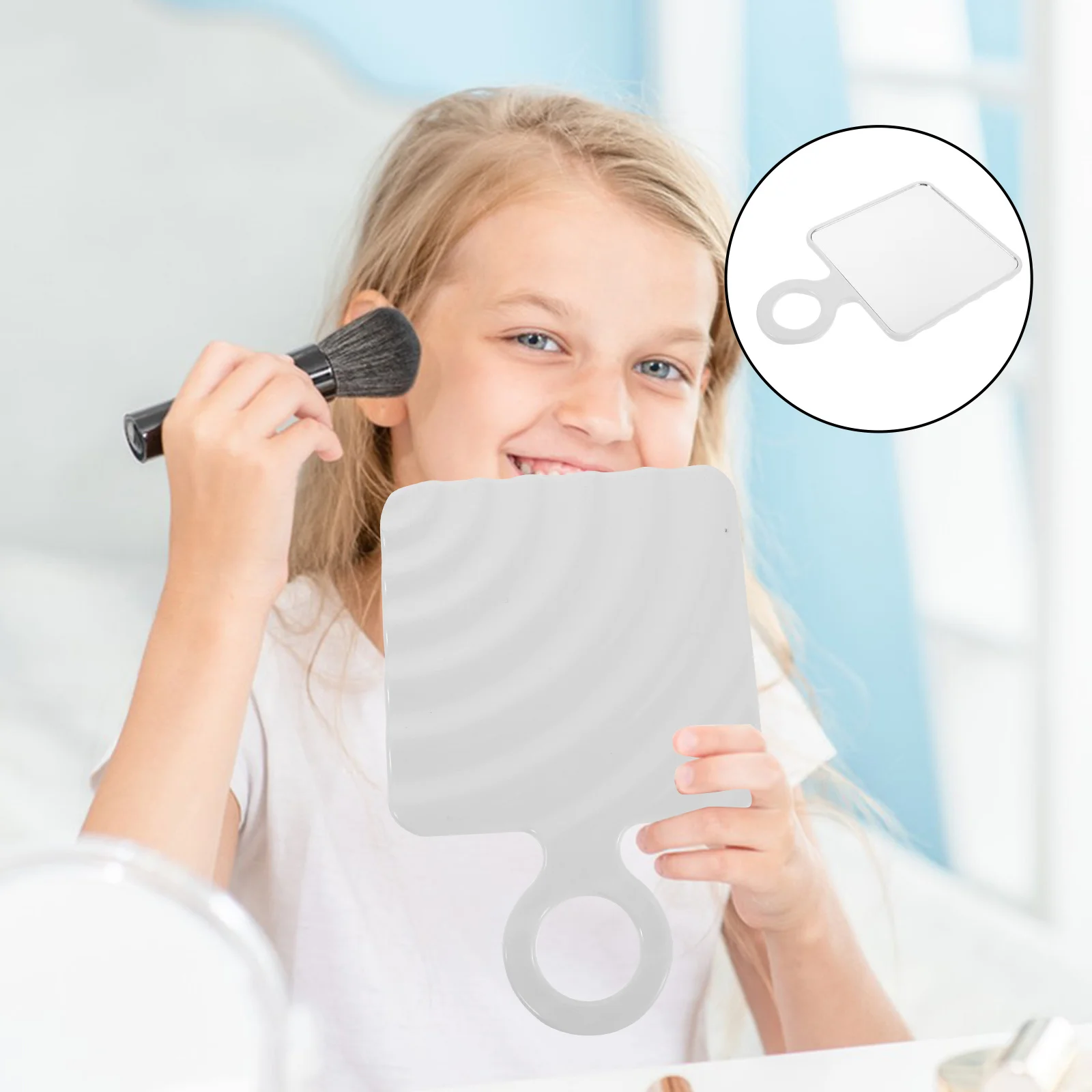 

Portable Travel Makeup Mirror Compact Small Handheld Round Mirror for Women Girls Lightweight Purse Compact with Hd Clarity