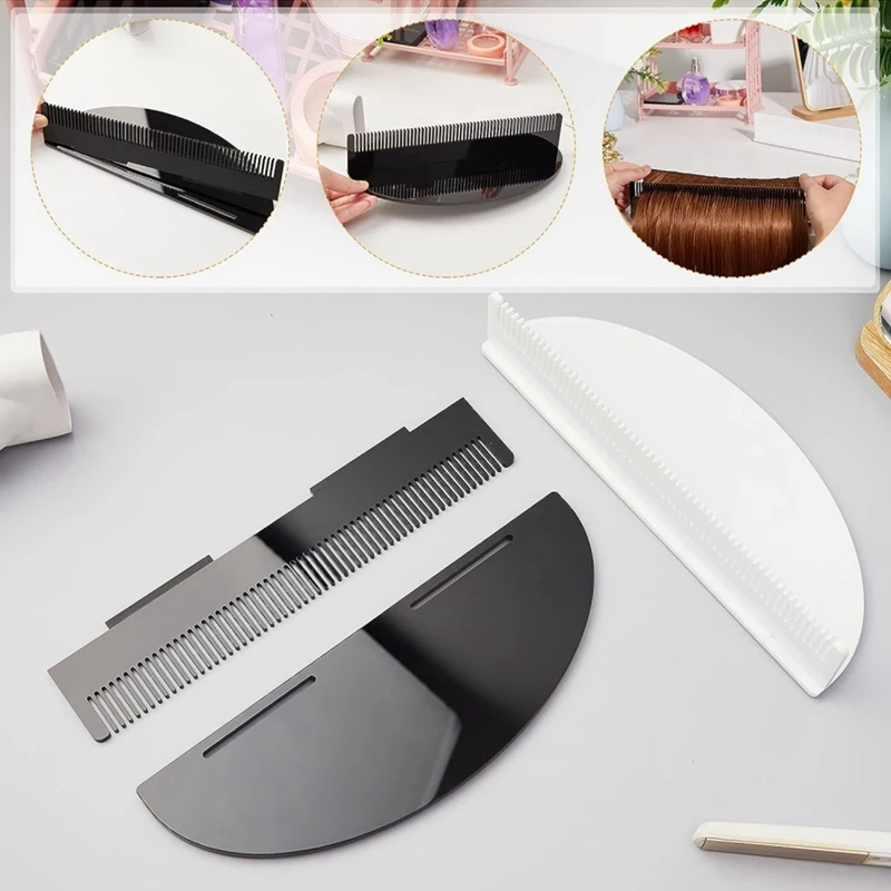 2 Pcs Hair Extension Holder Acrylic Hair Color Rack Display Hair Extensions Stand Organizer Portable Storage Wig Holder