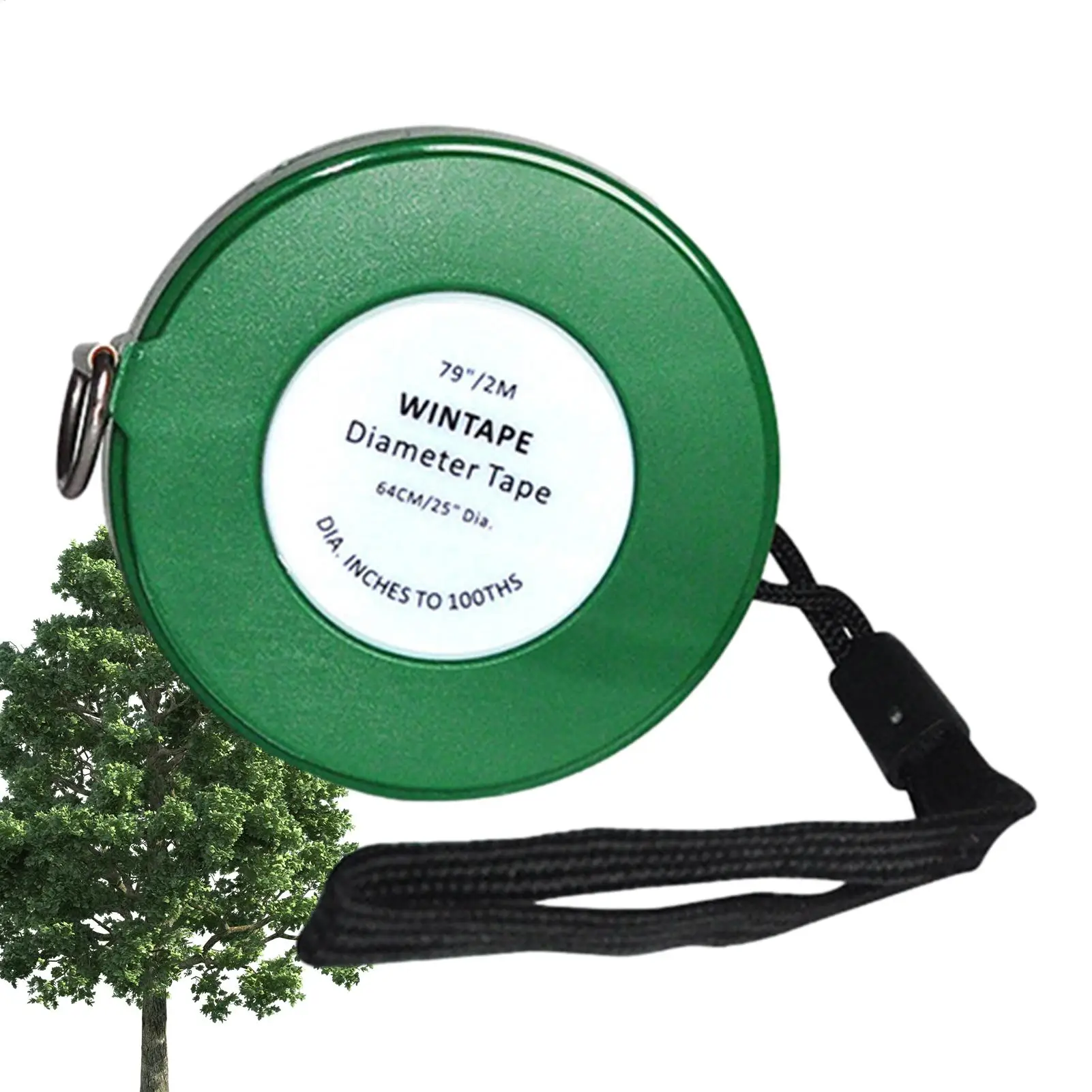 Tree Diameter Tape 2m PVC Soft Retractable Measuring Tape Professional Gardening Tree Ruler Meter Measuring Tool