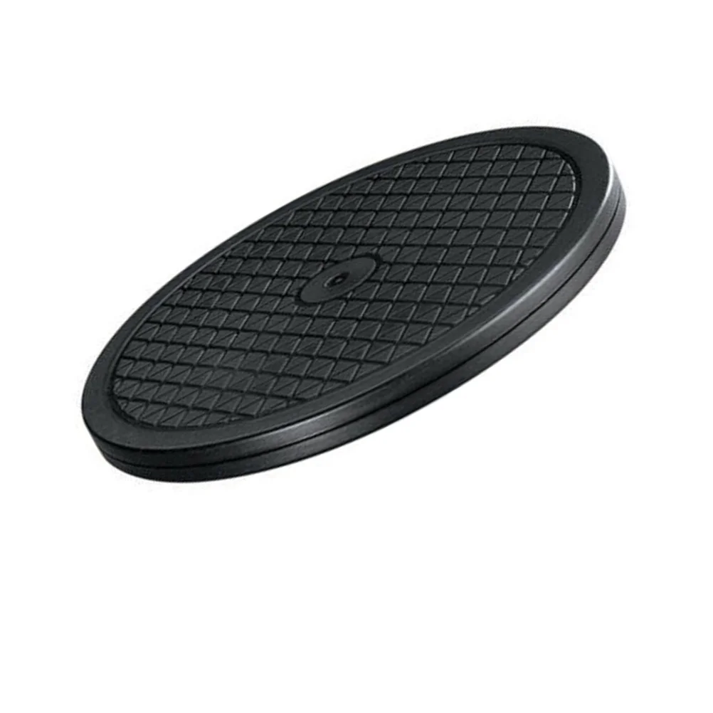 

360 Degree Rotation Display Turntable Black 25cm Practical Stand for Clay Office Party Display Accessory