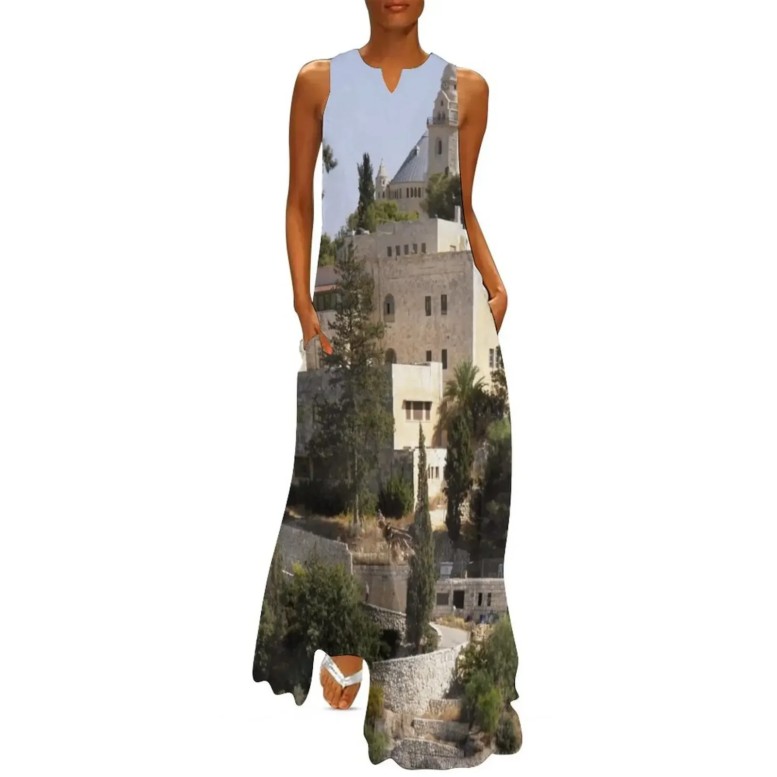 

Israel, Jerusalem. Near Mount Zion. Long Dress Woman fashion Clothing dresses for womens 2025 summer clothes Dress