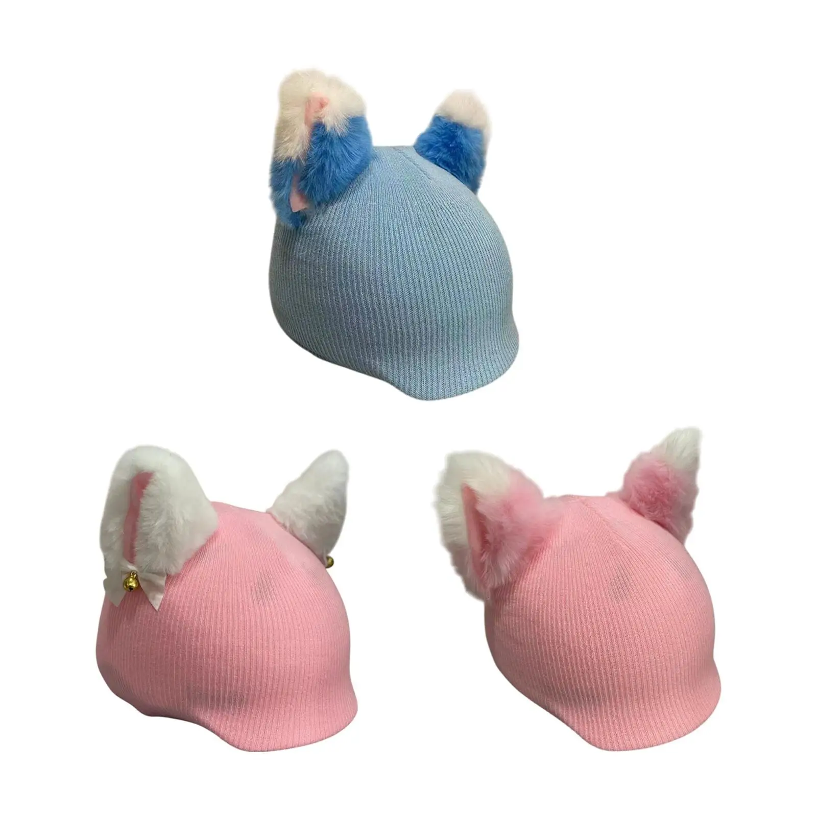 Cat Ears Snow Ski Helmet Cover Warm Novelty Portable Convenient Helmet Decor