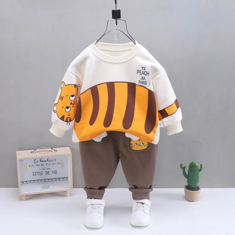 New Autumn Baby Girl Clothes Children Boys Cartoon T-Shirt Pants 2Pcs/Sets Toddler Casual Costume Infant Outfits Kids Tracksuits