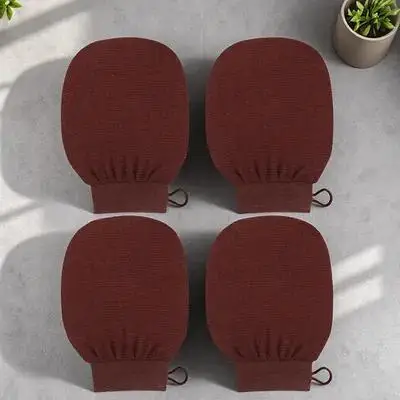

4pcs Exfoliating Shower Gloves Body Scrub Mittens Reusable Bath Exfoliator Dead Skin Remover For Back Legs Arms Lightweight