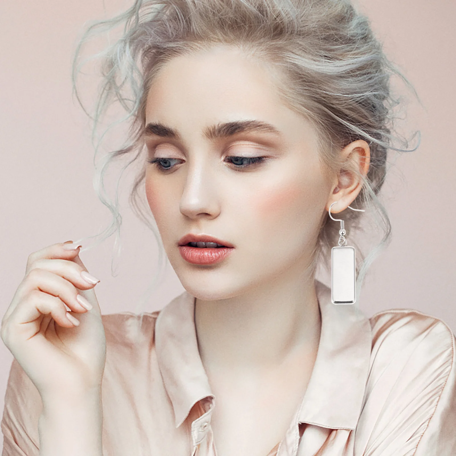 

6Pcs Delicate Tray Charms for Earrings DIY Making Premium Earring Parts Craft Accessories Elegant Jewelry Material Kit