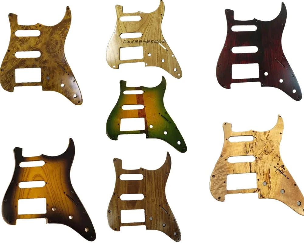 Electric SSH Guitar Pickguard solid wood， SSH Guitar Plate Scratch Pick Guard，Guitar Accessories