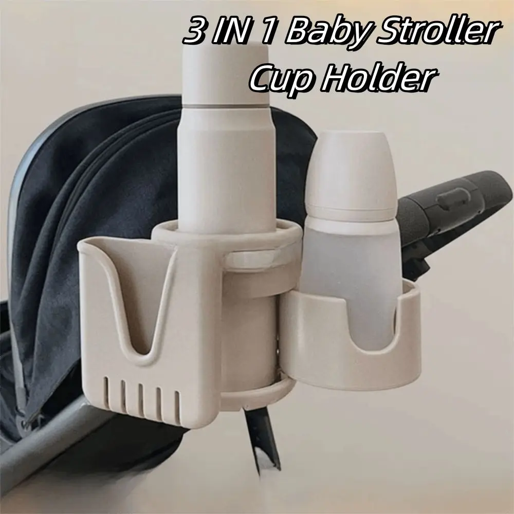 Large Caliber Baby Stroller Cup Holder Anti-slip Easy To Install Kids Cup Stand Phone Holder Coffee Drink Water Bottle Holder