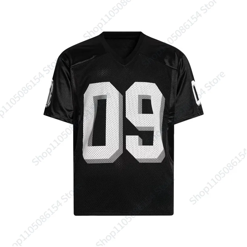 

Футболка с V-образным вырезом и цифровой печатью, футбольная форма, американская спортивная футболка