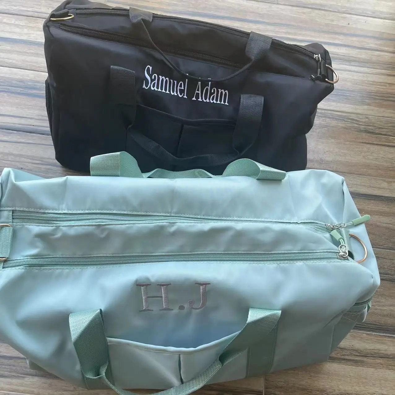 Tas ransel personalisasi hadiah pengiring pengantin tas akhir pekan kustom tas Tote kabin Gym tas perjalanan hadiah pengantin tas bahu tahan air