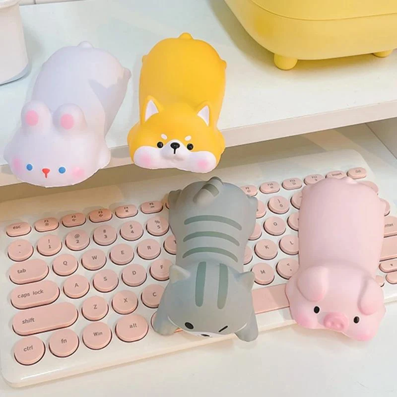 Mouse Wrist Rest Cute Wrist Rest Pad Kawaii Animals Pillow Shape Wrist Arm Rest Support Foam Wrist Desk Accessories For Computer