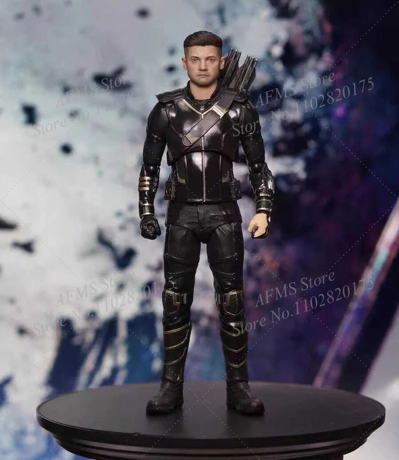 Manipple Studio 1/12 Men Soldier Hawkeye Head Sculpt High Fidelity Jeremy Renner Head Model Fit 6Inch SHF Action Figure Body