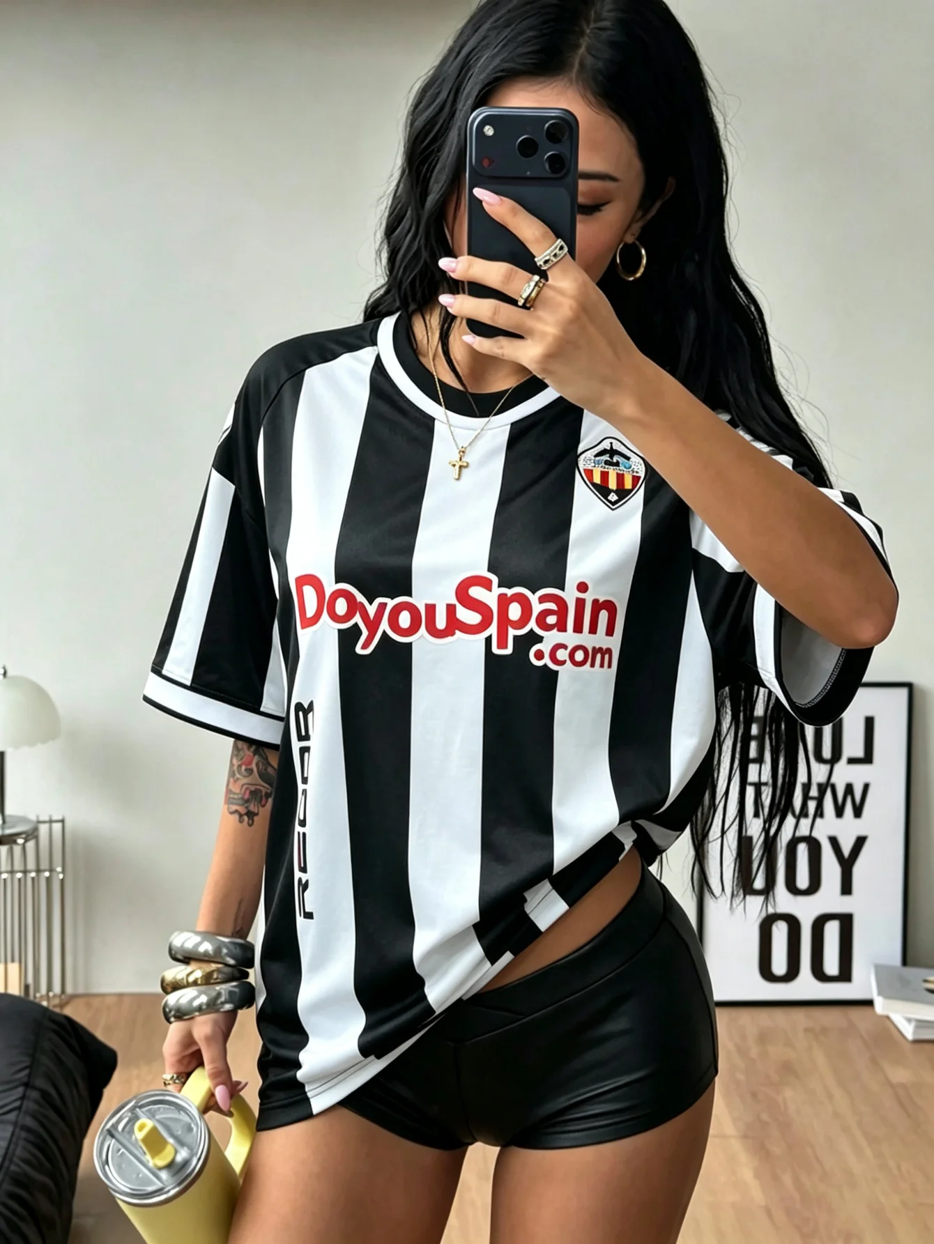 26-27 NEW Family Matching Castellon Football Jersey Print Crew Neck Quick Dry Short Sleeve Parent Child Soccer Uniform Adult Kid