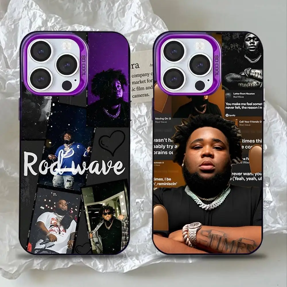 

25 R-Rod W-Wave Rapper Phone Case For iPhone 16,15,14,13,12,11,Mini,Pro,SE,MAX Purple Matte Silicone Cover