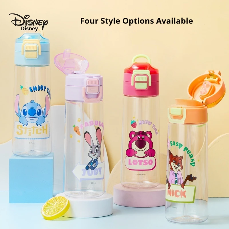 

Disney Zootopia Gift: Portable Drinking Cup for Girls, Sports Water Bottle for Elementary School Students, Large-Capacity Straw
