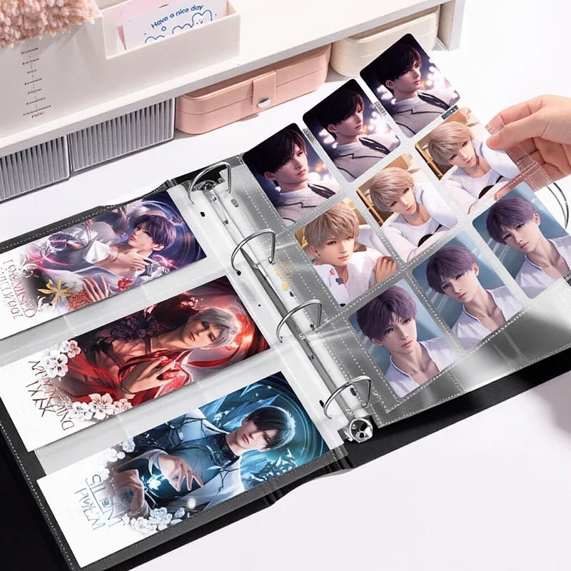 A4 9-Pocket Card Binder Refill Pages Acid-Free PP Waterproof Sleeves Card Protector for Photo Postcard Game Collection