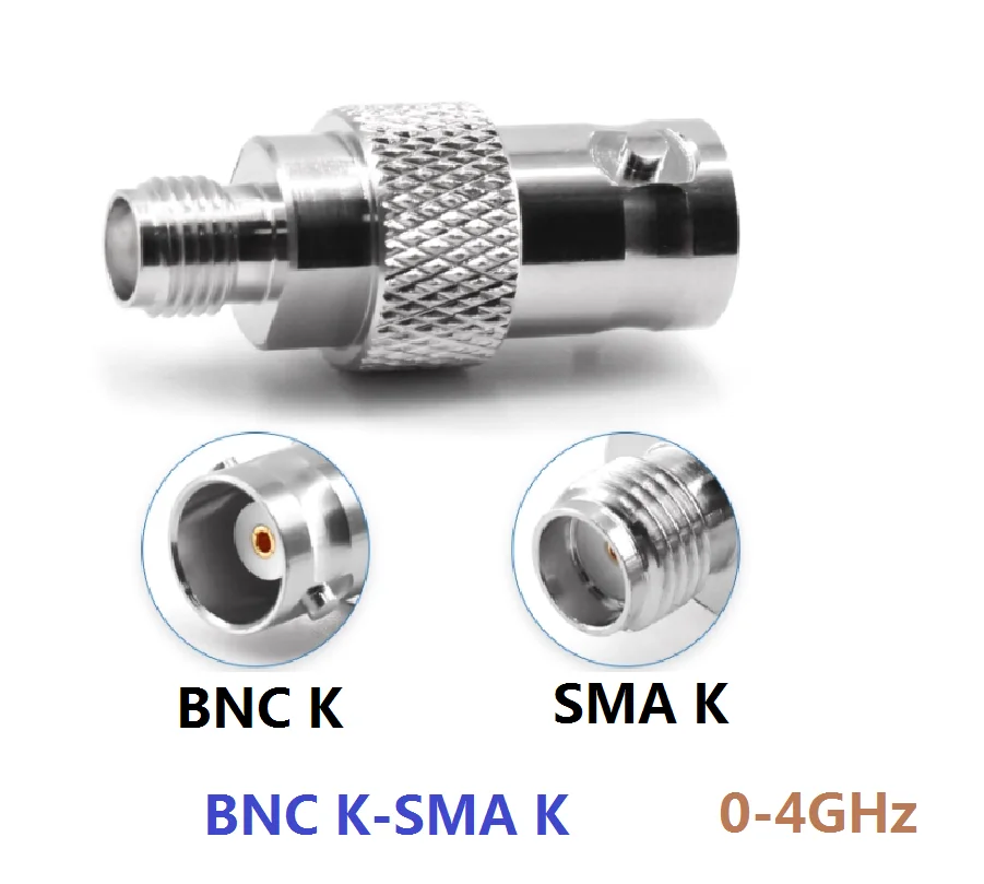 BNC/SMA RF adapter BNC to SMA coaxial high frequency test a dapter for male/female sagittal network Frequency 0-4GHZ