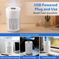 Air Purifier Smoke Odor Negative Ion Generator USB Portable Air Cleaner for Household HEPA Filter Efficient Purifying Air 6
