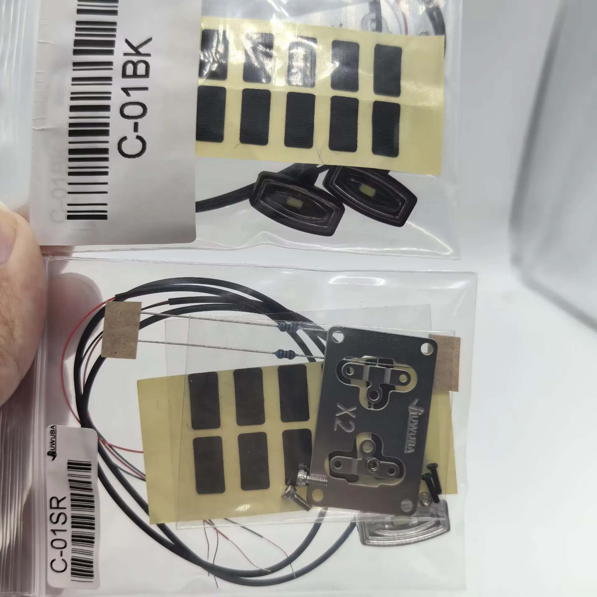 1 Pair LED 3V Roof Lights Spotlight for Tamiya 1/14 RC Truck Car Accessories