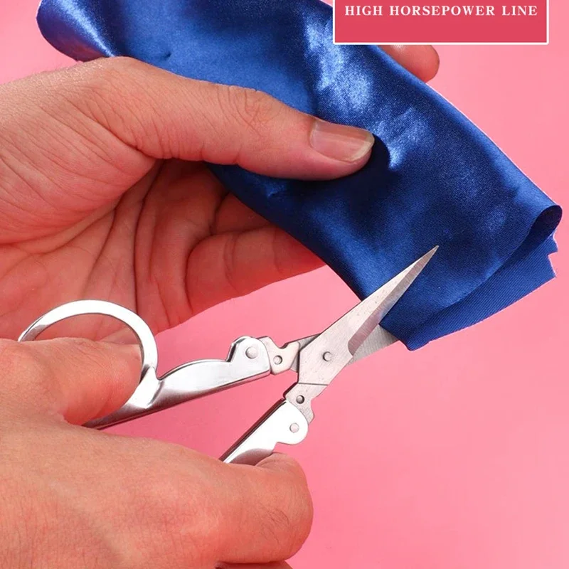 vvocci Mini Foldable Folding Scissors Thread Tailor TravelCrafts Travel Scissors Sharp Emergency Embroidery Scissor Blade Pocket