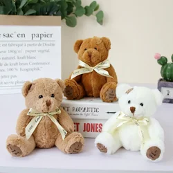 1pc 18cm Lovely Patch Bear Dolls Bear Soft Stuffed Toy Bear Baby Toy Kids Girls Birthday Brinquedos Wedding Gifts