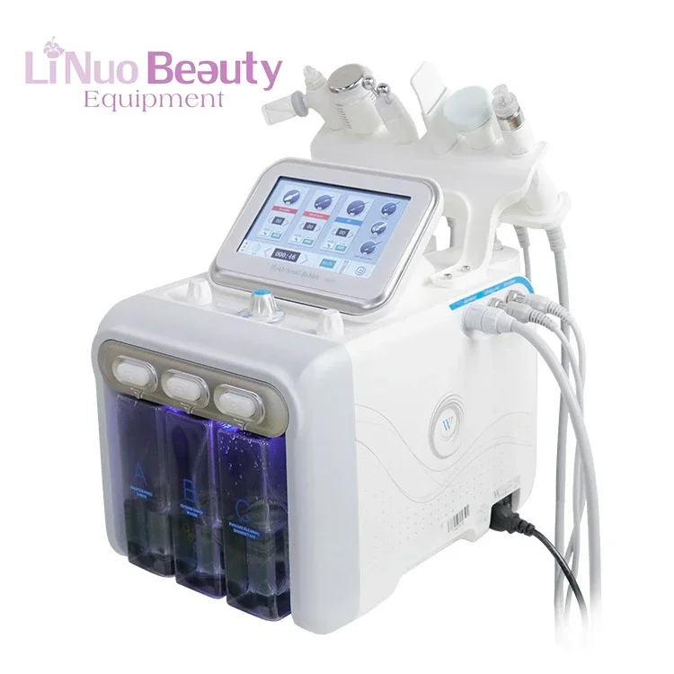 Portable high frequency facial machine 6 in 1oxygen facial machine multifunctional skin cleansing facial machine