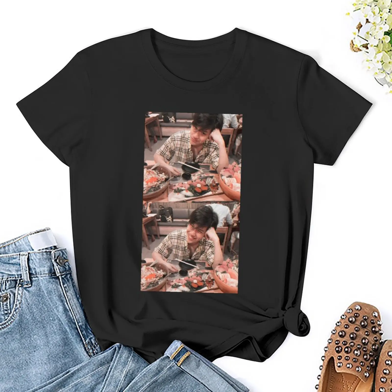 Nanon Korapat T-Shirt tops summer clothes hippie clothes tees summer blouses woman 2024 image 5