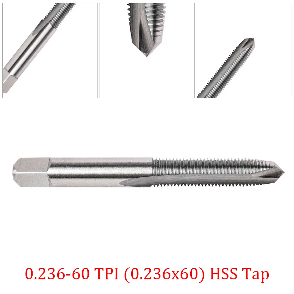 

Tpis Hss Tap Tools Bushings Portable With Case - 1911 Grip 5mm (.2\\\") 72 Mm (2.8 Inches) HSS Taps 3 Flutes Useful