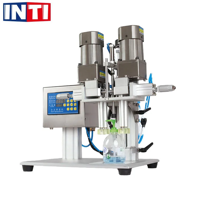 Semi-Automatic Electric Desktop Pneumatic Screw Machine For Cosmetics Water Beverages Spray Bottle Capping Machine Screw Bottles
