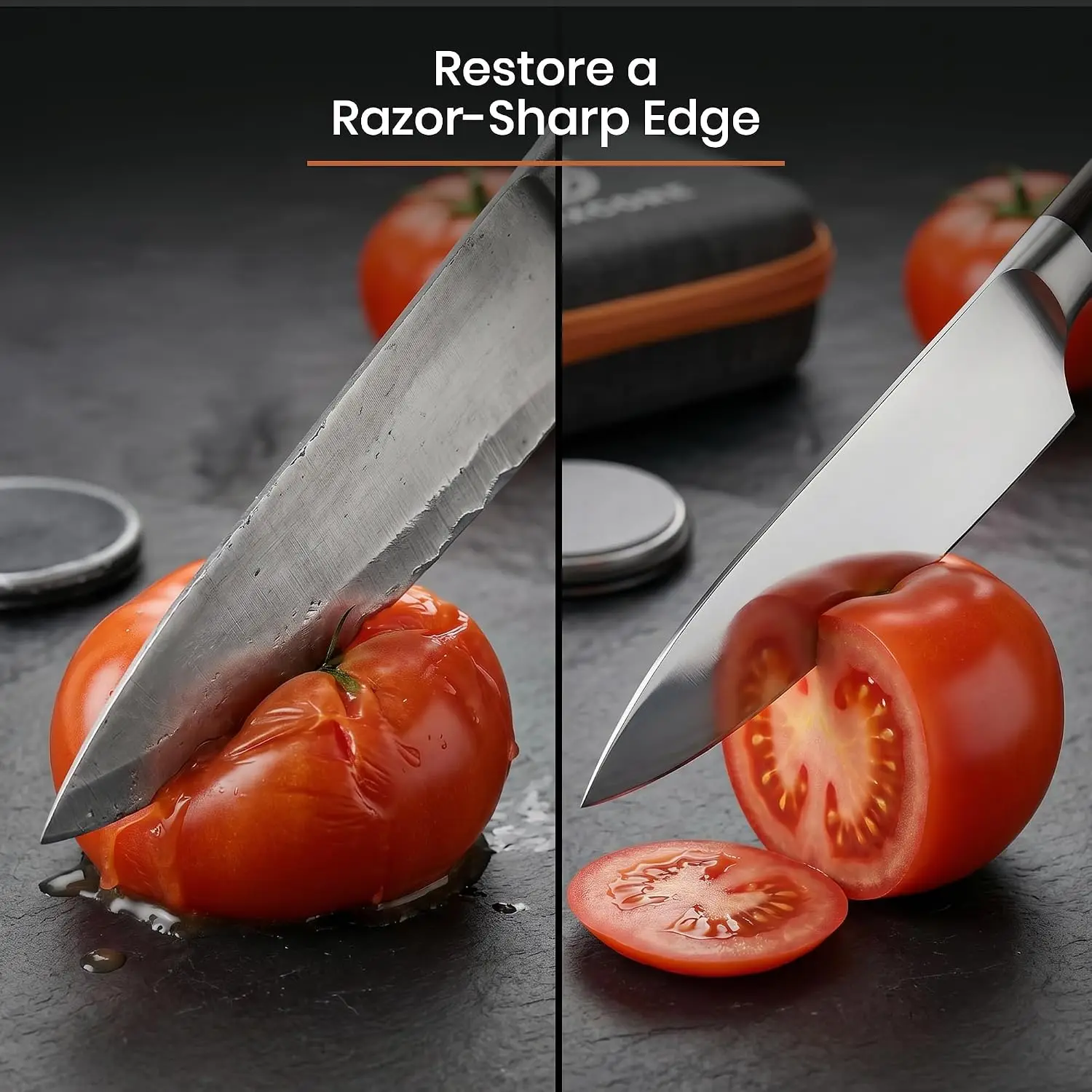DMD 15/20°Two-angle Rollers, Multi-functional Knife Sharpener, Oilstone Diamond Whetstone, Outdoor/kitchen Knife Sharpener Hot
