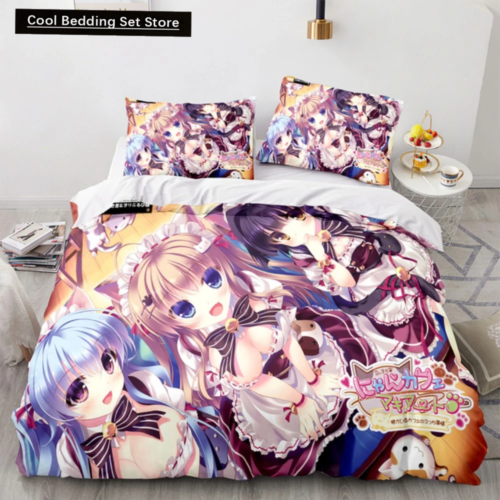 Kotori Itsuka Cosplay Bedding Set Anime Date a Live Costume Duvet Cover Set Double King Twin Full Size Bed Linen Boys Adult Gift