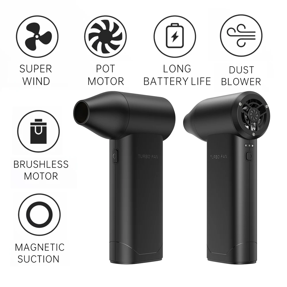 

X5 130,000 RPM Violent Fan Black Handheld Air Blower 200W Powerful 52m/s Violent Fans Brushless Motor Dry Air Duster