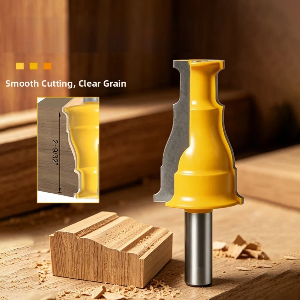 

1pc 1/2 Shank Woodworking Router Bit For Door Window Trim Cabinet Edge Trimming Power Tools Accessories