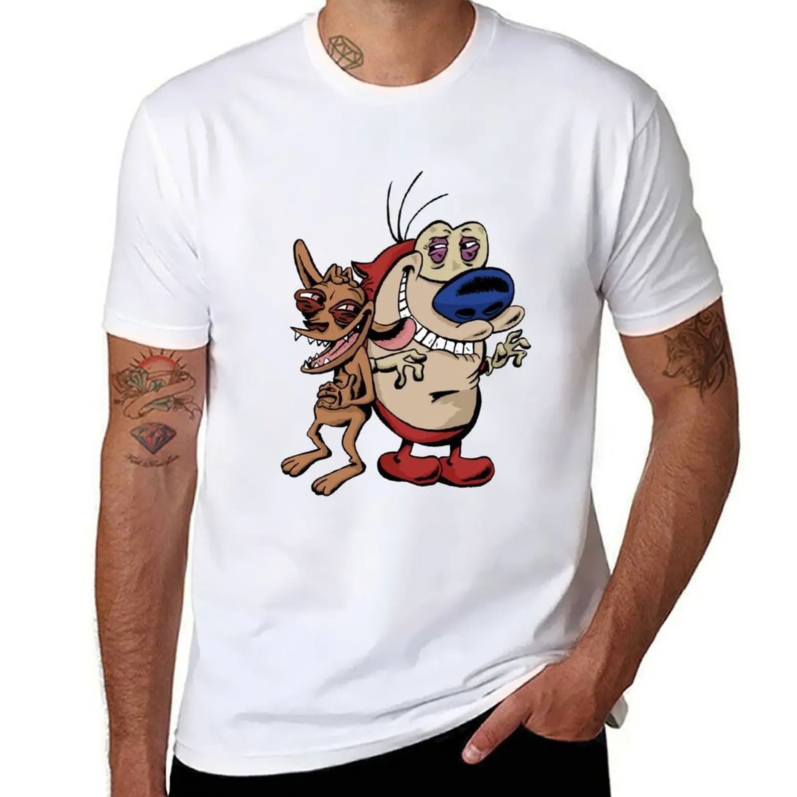 

Ren and Stimpy T-Shirt t shirt for man 100 percent cotton funny t shirts man