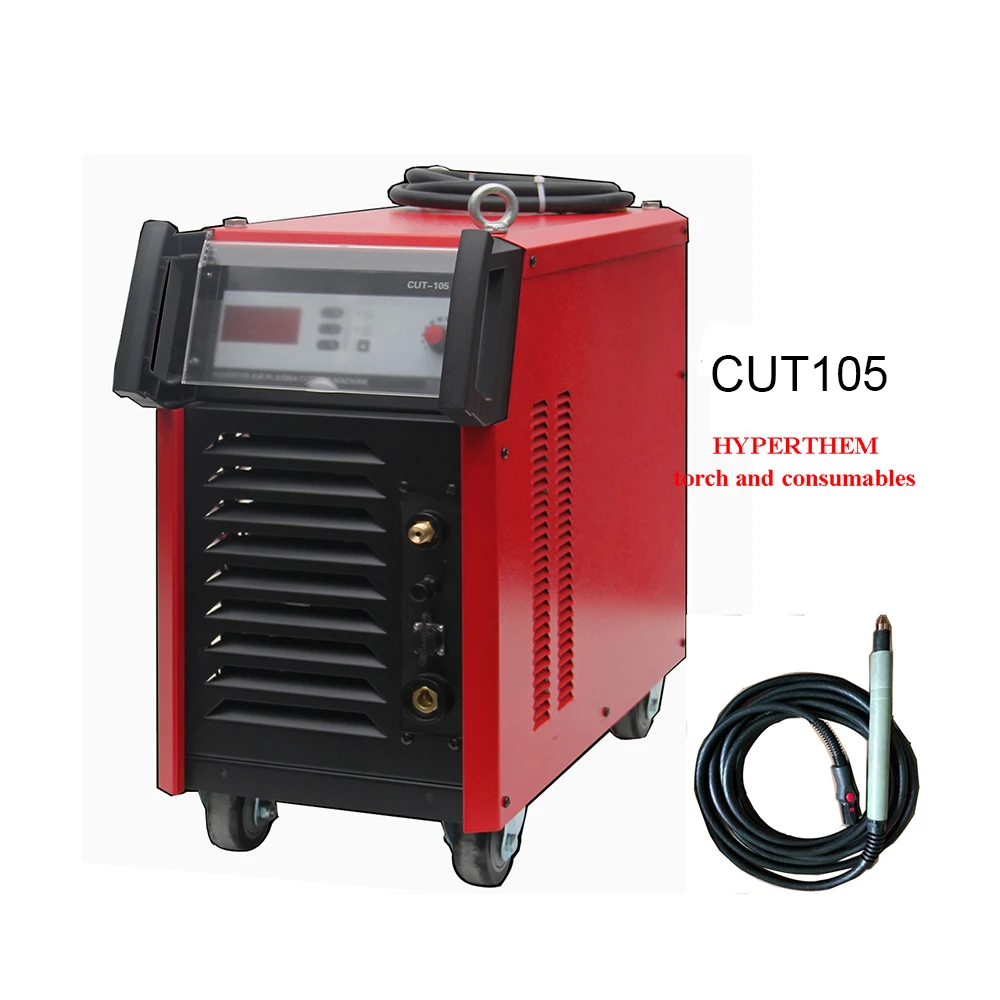 Low frequency plasma power China factory IGBT lgk105A/125A Plasma Cutter with Hyperthem torch 105 /125 Consumables