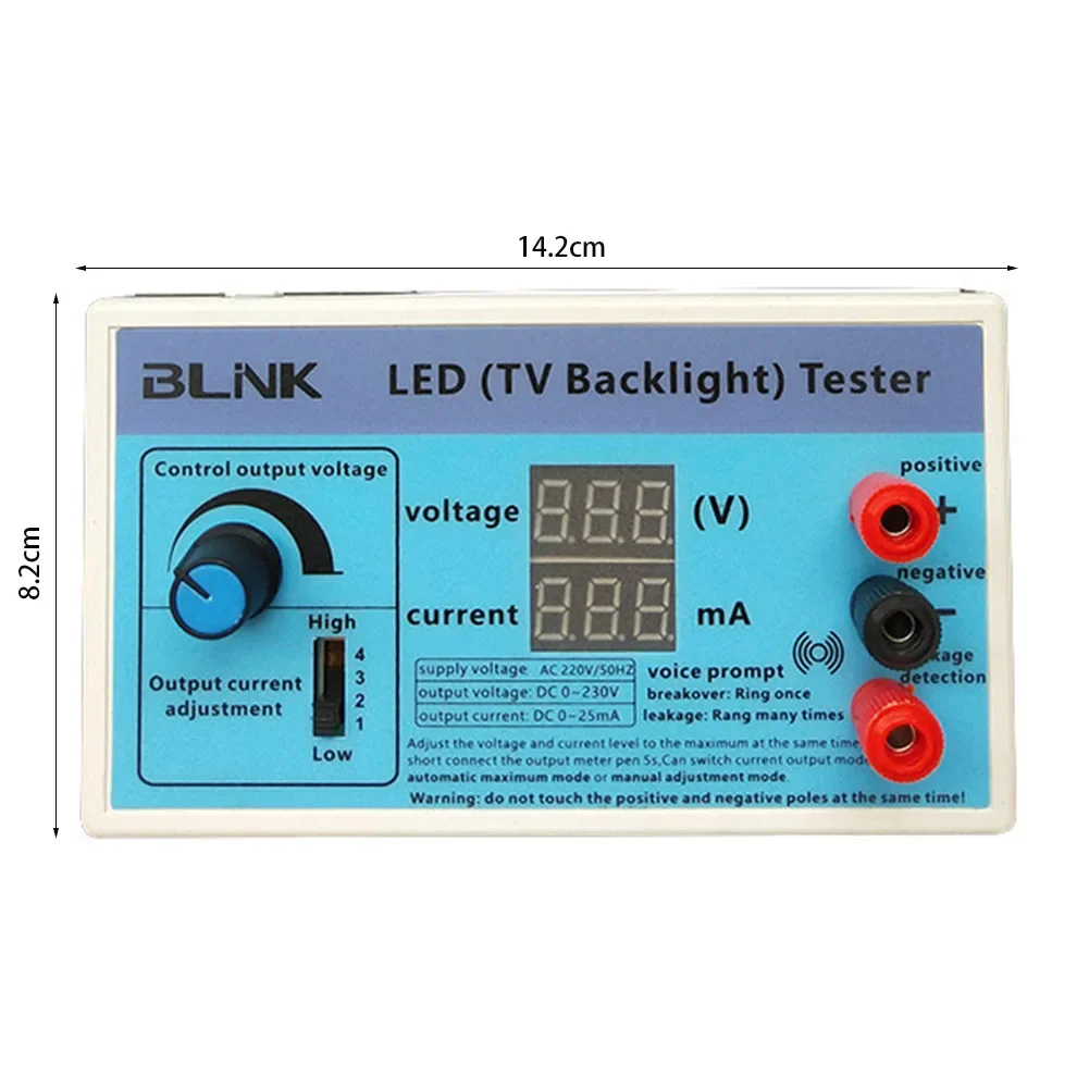 TV Backlight Tester Meter 0-230V Output LED Lamp Strip Bead Test Inspection Tool