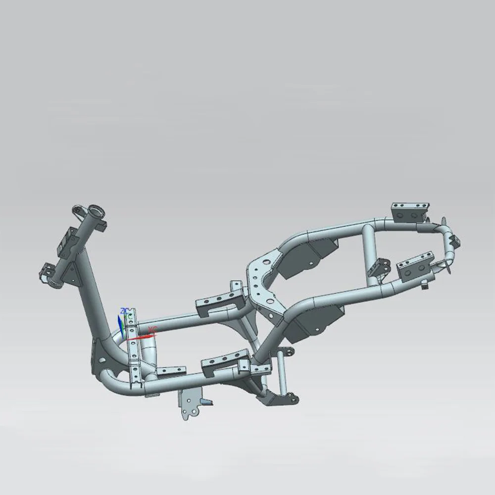 OEM ODM Custom Electric scooter frame New energy modification motorcycle skeleton body parts steel Accessories