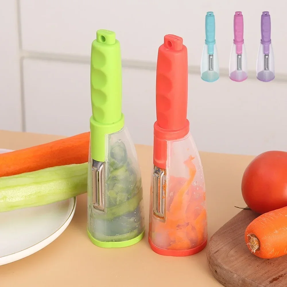 Multifunctional Storage Type Peeling Knife Peeling Knife With Storage Tube Peeler Peeling Apple Supplies Household Knife