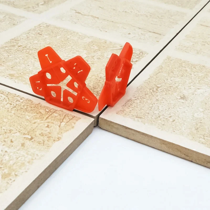 Pro-level 5In1 50Pcs Tile Spacers Clips for Perfect Ceramic Leveling