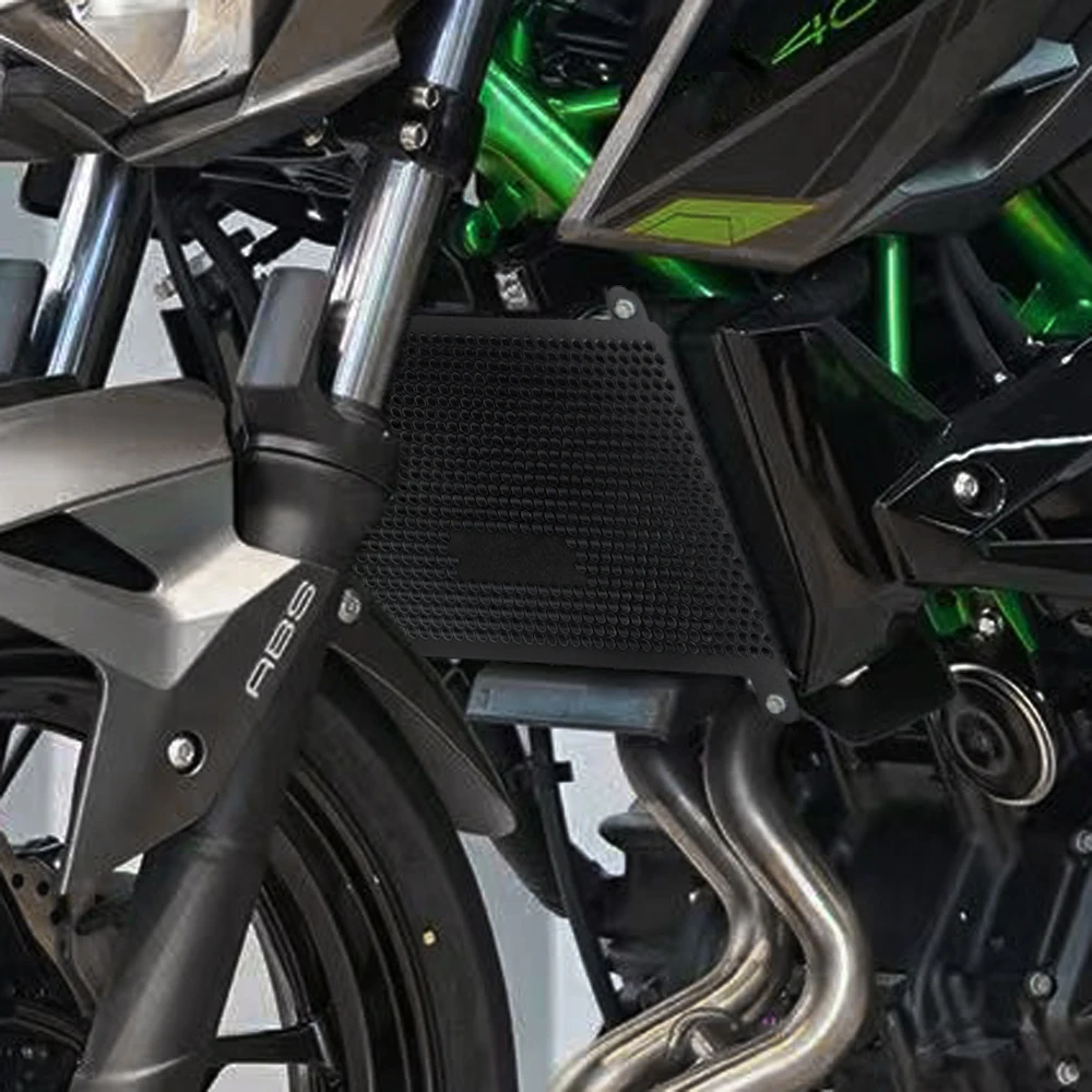 الدراجات النارية خزان المياه شبكة غطاء التبريد لكاواساكاي نينجا 400 Z400 Z500 2019-2025 شبكة المبرد غطاء حماية حامي #2