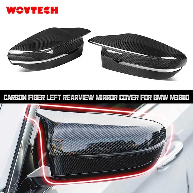 

High Quality Dry Carbon Fiber Auto Left/Right Rearview Mirror Cover Replacement 31x11.2cm for BMW M3G80