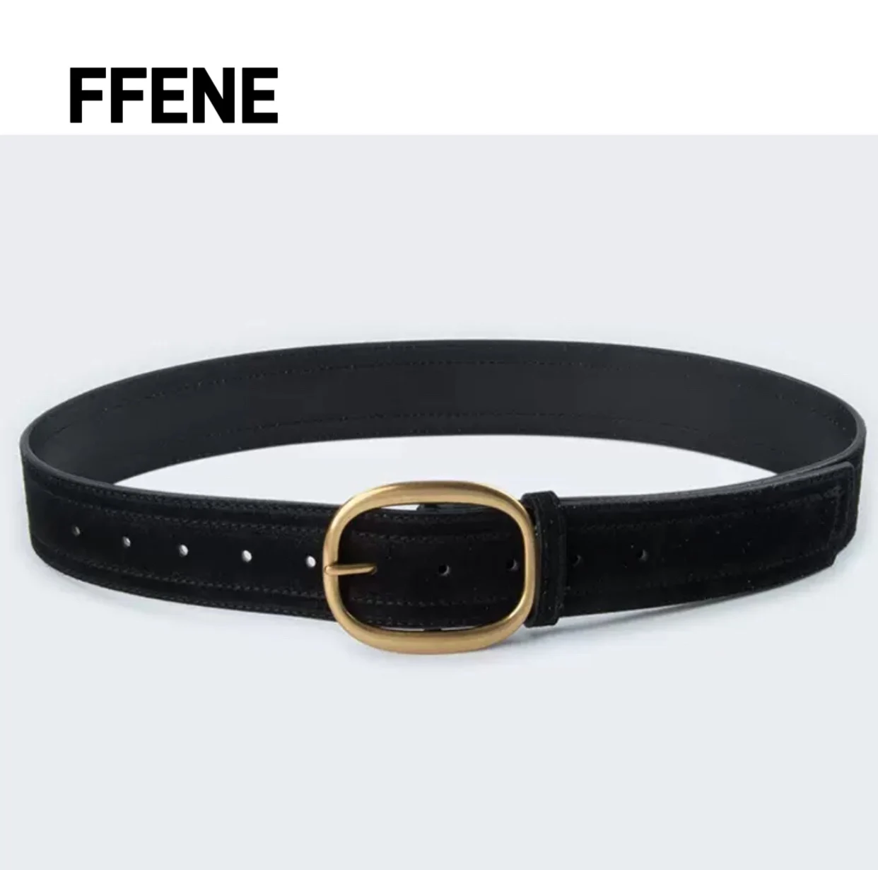 

Luxurious women's belt made of genuine leather, wide design, suitable for various occasions. A must-have accessory for fashionab