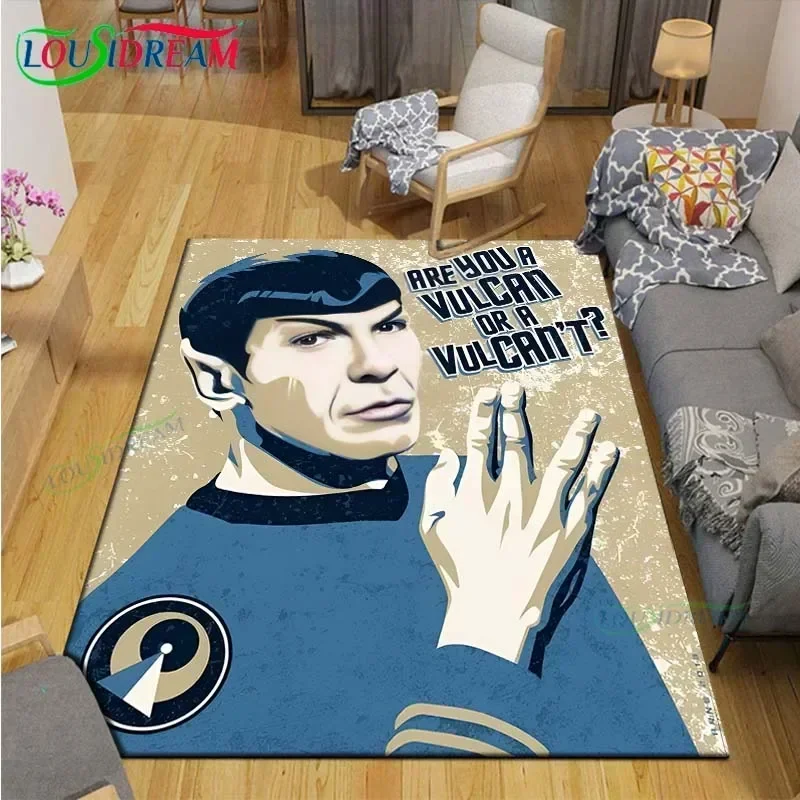 Famous Film S-Star Trek  Printed  Carpets Living Room Anti-Skid Area Rug Kids Bedroom Mats Yoga Mat Large Carpet Decor