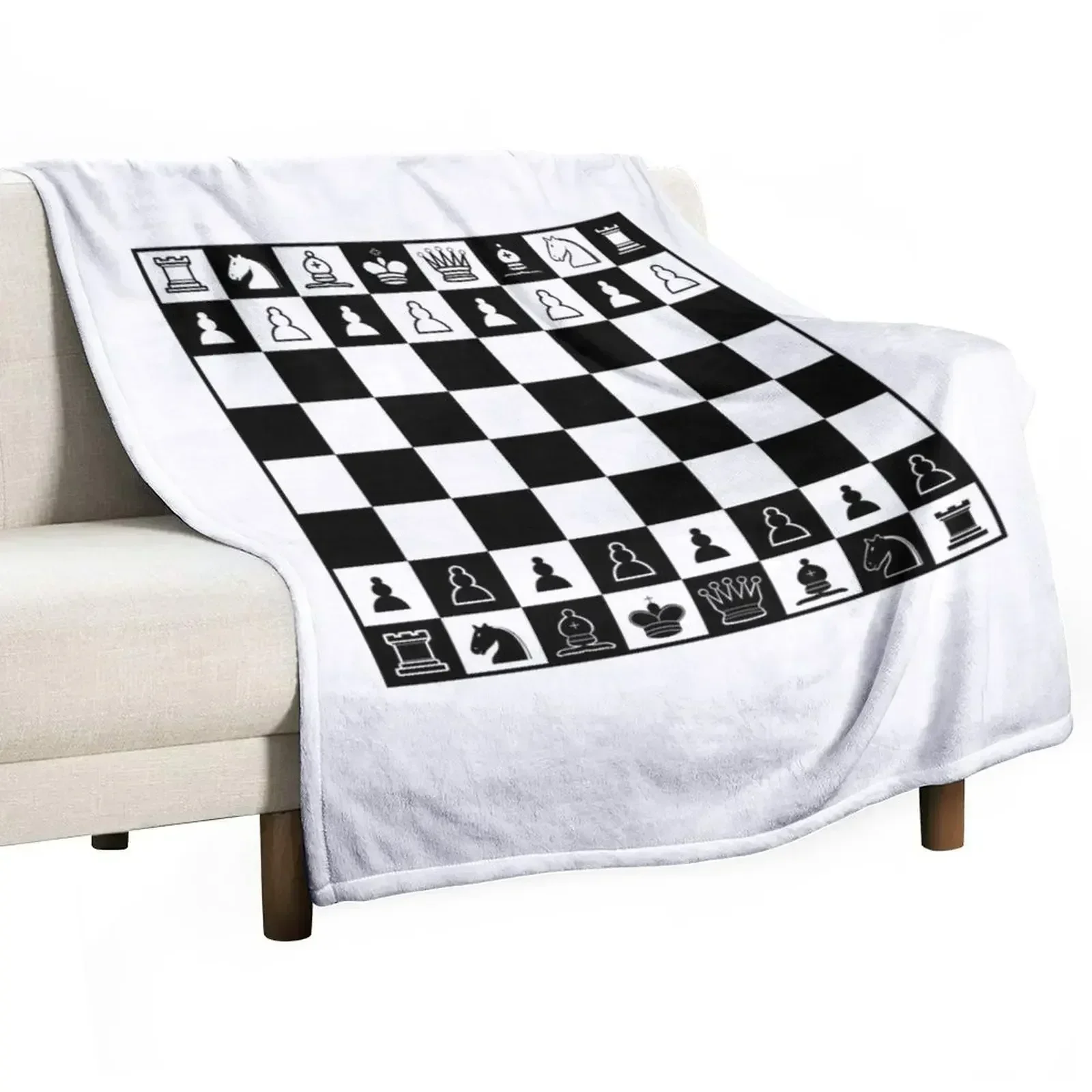 Chess Board Throw Blanket sofa bed Luxury St Blankets