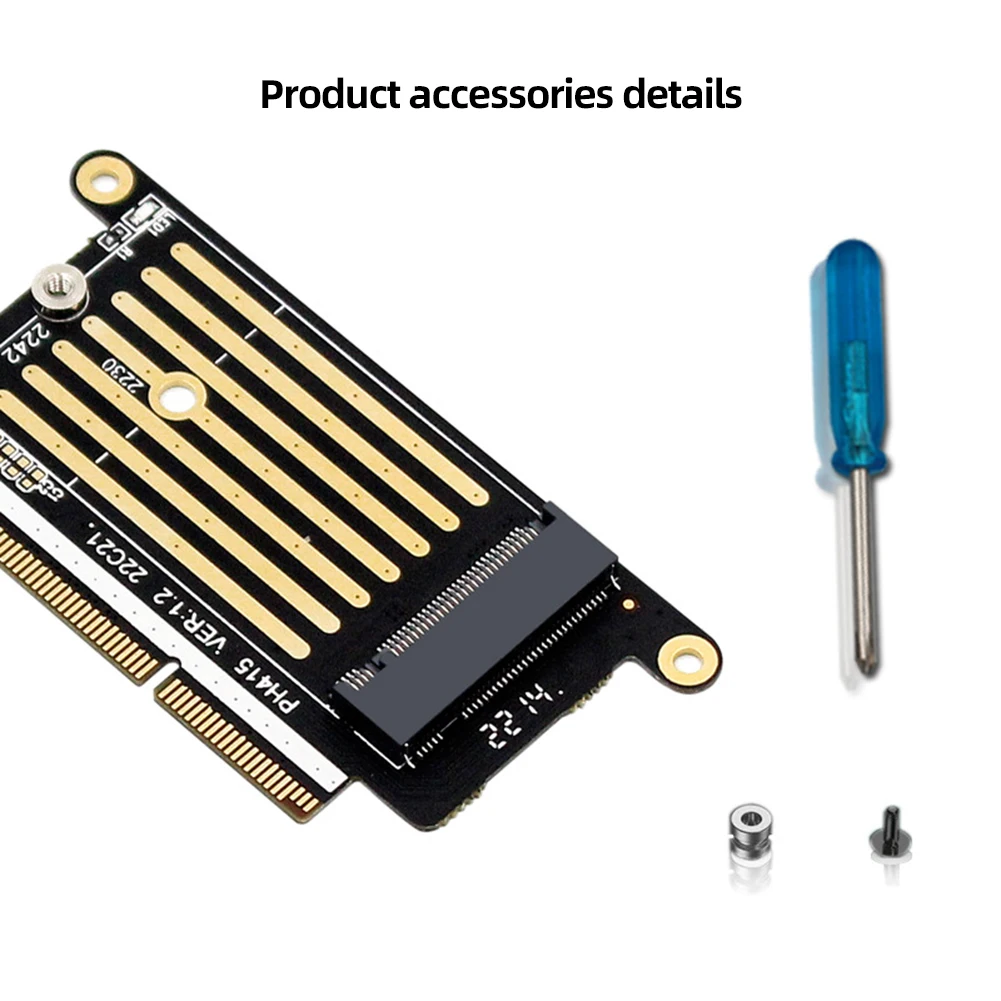 M.2 NVME M Key M Key NVMe M2 SSD Adapter Card Plug and Play NGFF M.2 SSD Riser for 2230/2242 SSD for MACBOOK PRO 2016/2017 A1708