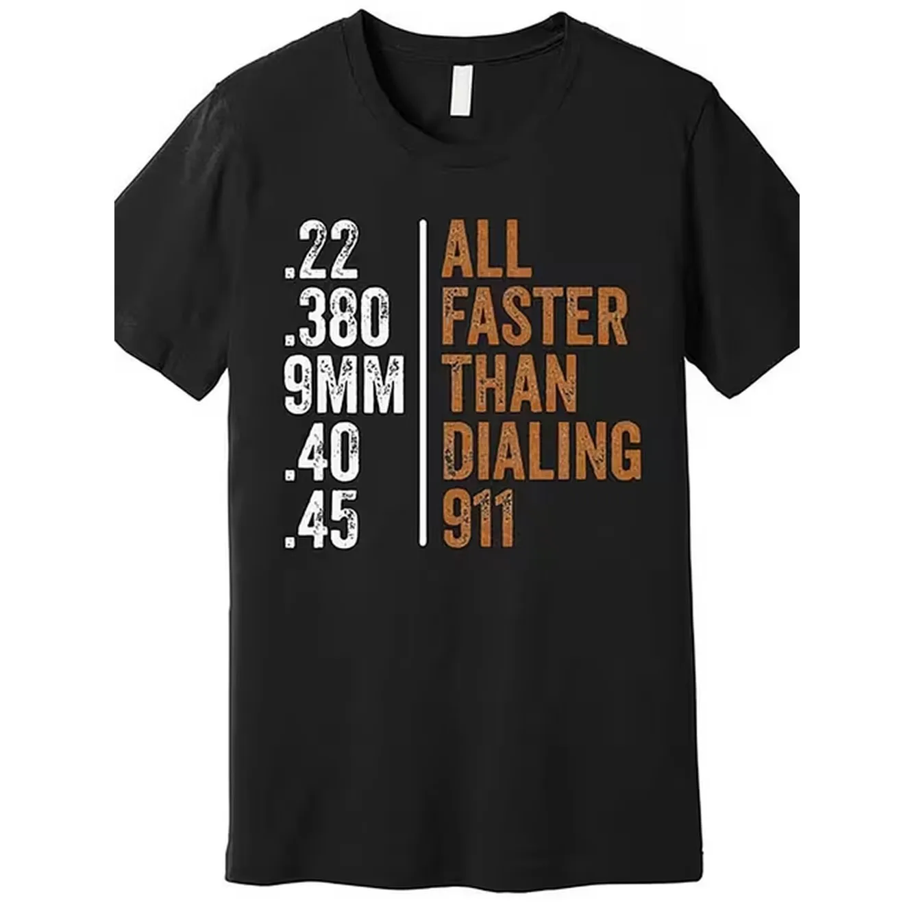 item picture gun fans than dial 911 number quality t shirt humor men short sleeved pattern t shirt series black tt2 suitable for christmas easter halloween thanksgiving