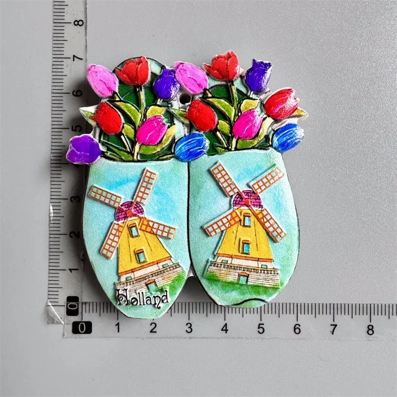 Amsterdam Netherlands Fridge Magnets Tourist Souvenir Holland Windmill Magnetic Refrigerator Stickers collection Home Decor Gift